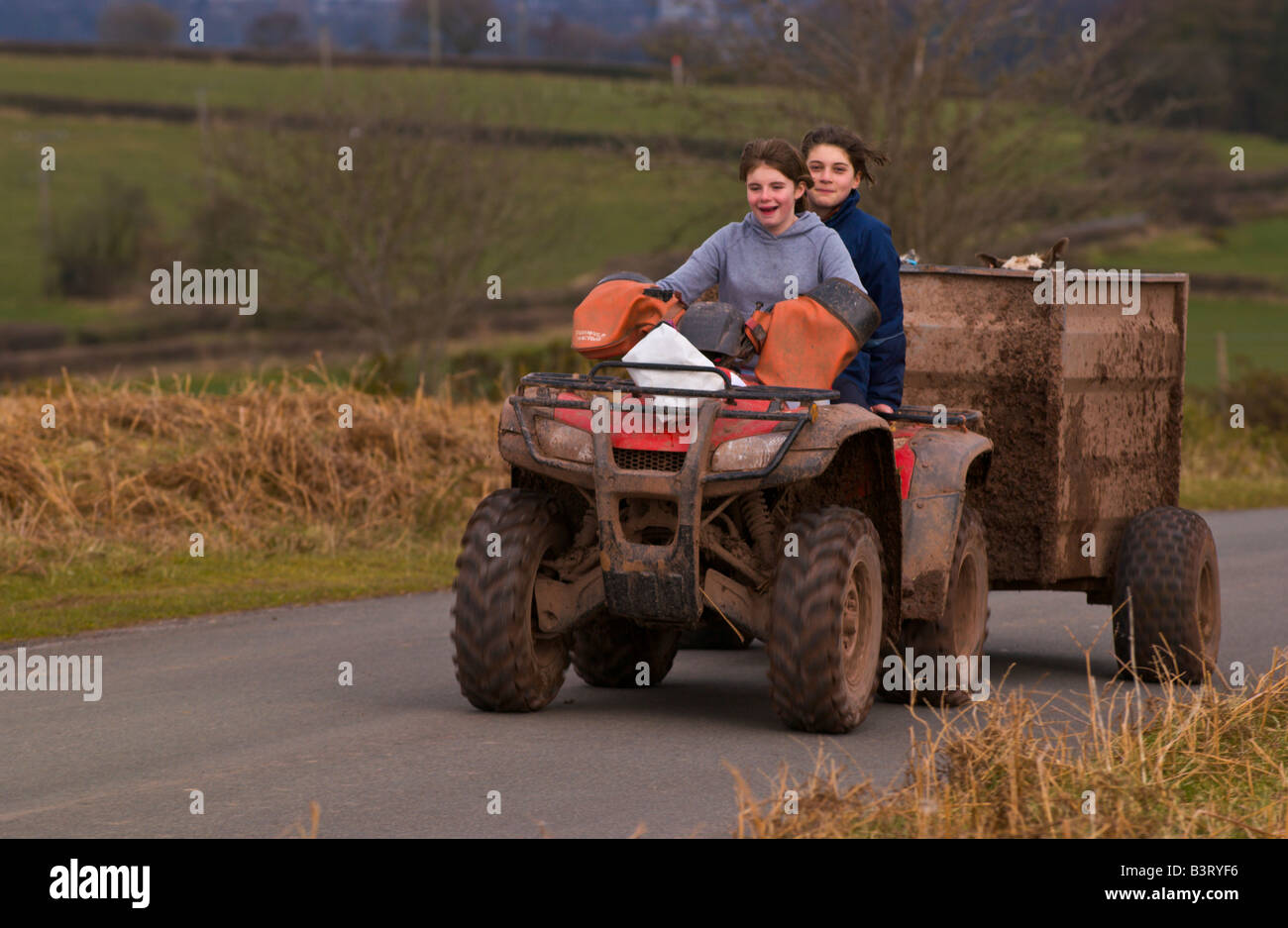 Quad Bike And Trailer High Resolution Stock Photography And Images Alamy