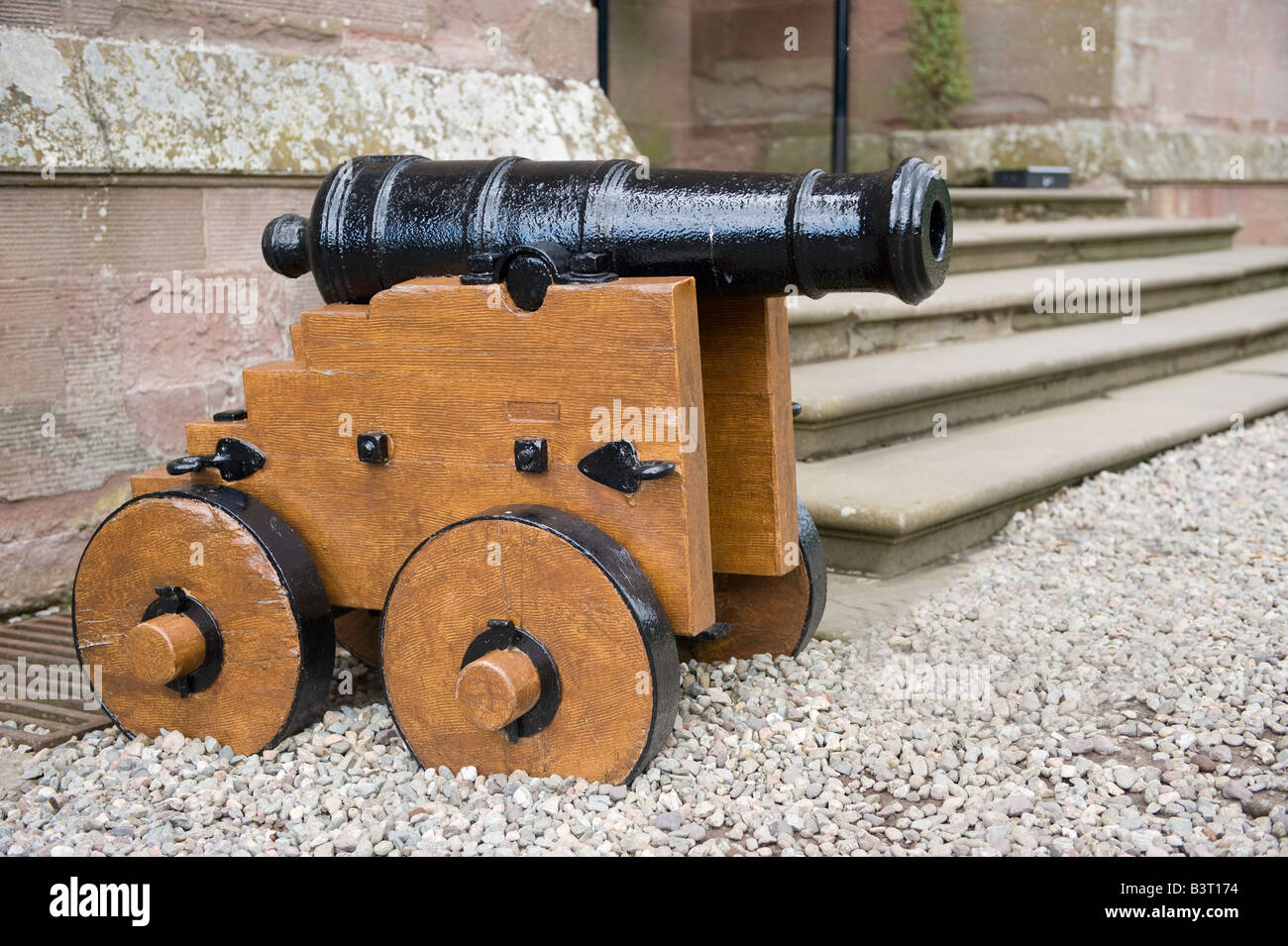 Small cannon at Scone Palace Perthshire Scotland Stock Photo