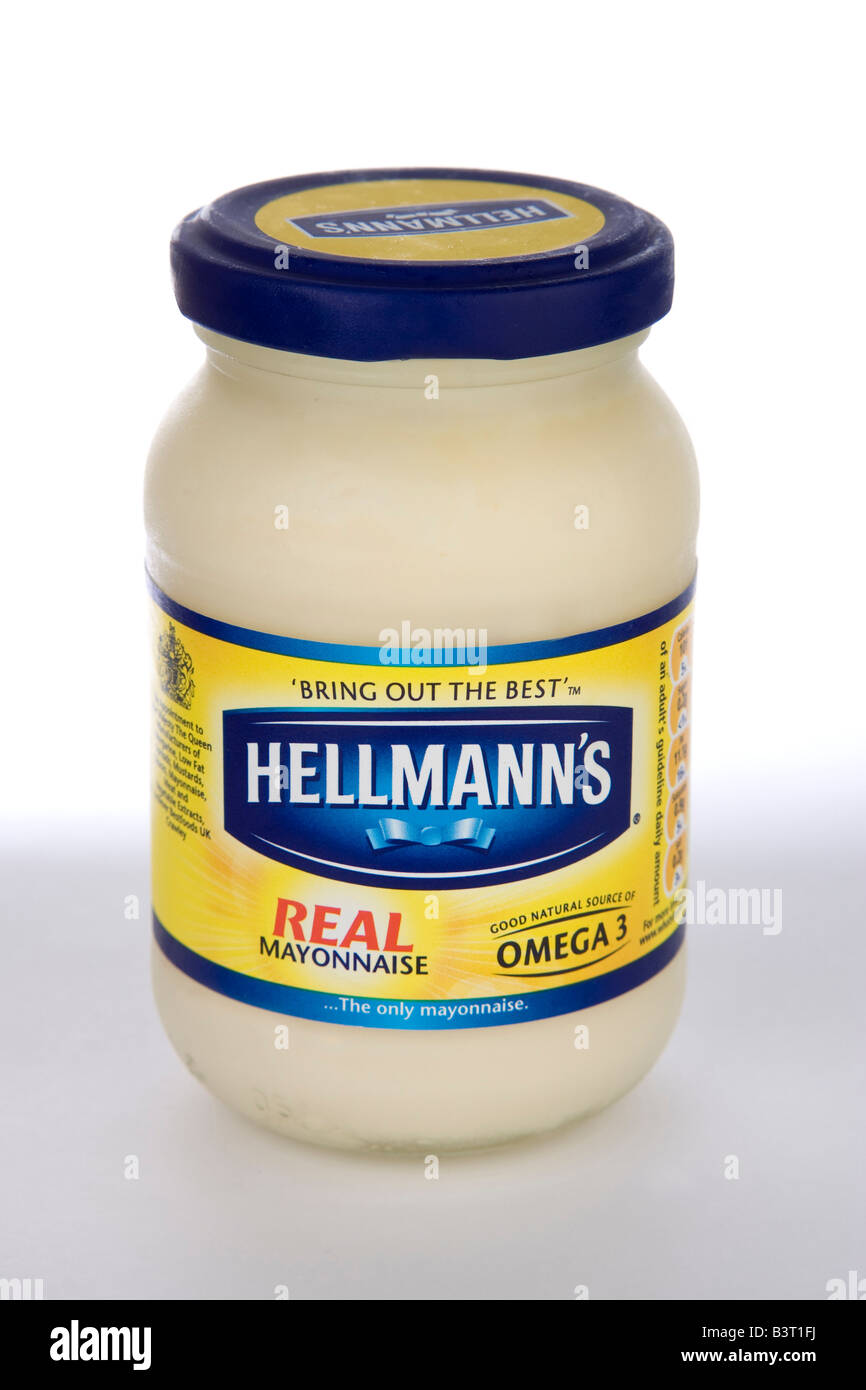 Hellmanns mayonnaise with omega 3 Stock Photo