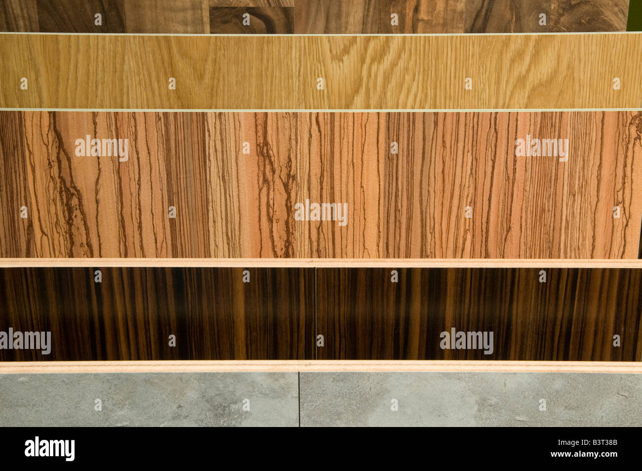 Strips of wooden parquet floor Stock Photo