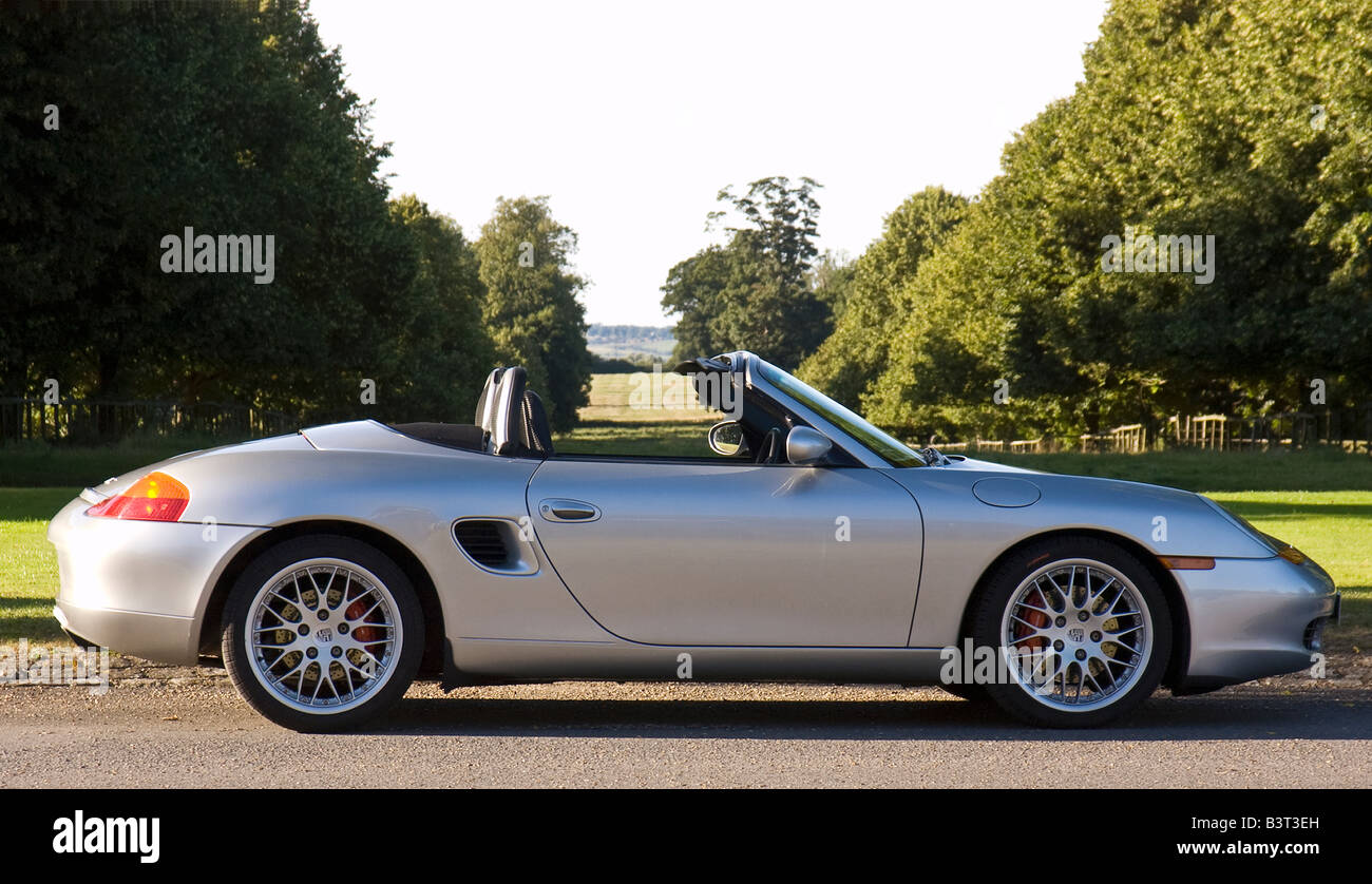 Porsche Boxster S Side View Stock Photo Alamy