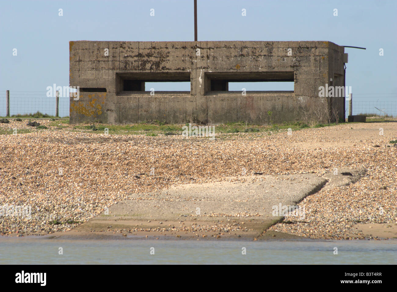 world war 2 II pillbox defence military disused rye east sussex Stock