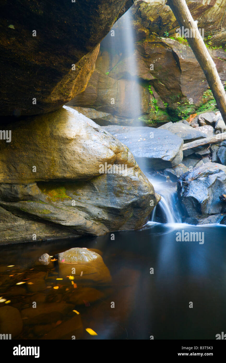 Misty falls Stock Photo