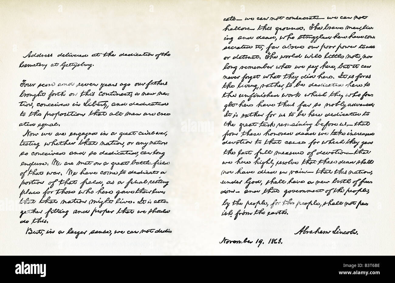gettysburg-address-stock-photo-alamy