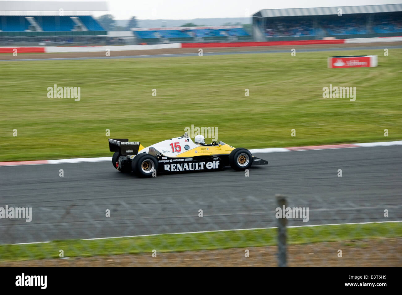 Renault 1983 F1 car at 2008 Renault World Series, Silverstone Stock Photo