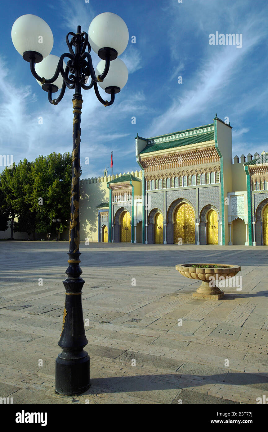 The main gate of the Royal Palace in Fez, Morocco Stock Photo - Alamy