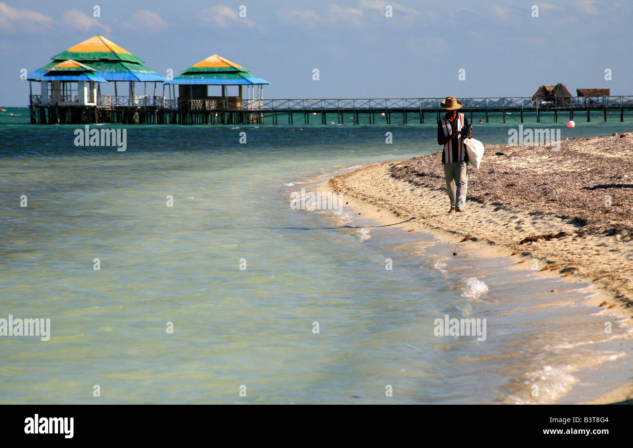 Beach, North Coast, Playa Santa Lucia, Cuba island, West Indies