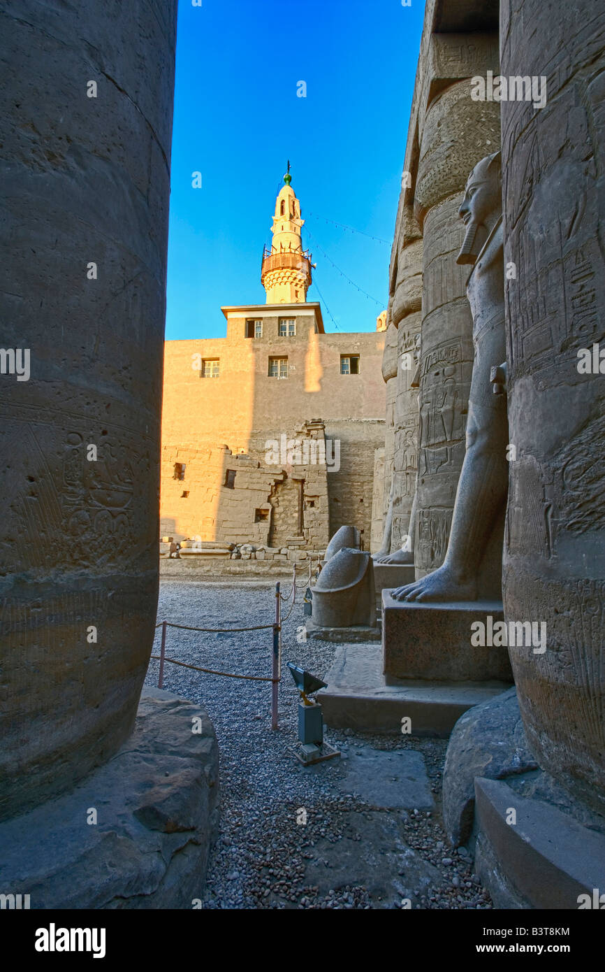Pharoah statue, Luxor Temple, located in modern day Luxor or ancient ...