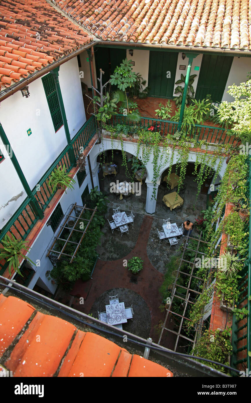 Courtyard, Hotel Valencia, Havana, Cuba, West Indies, Central America Stock  Photo - Alamy