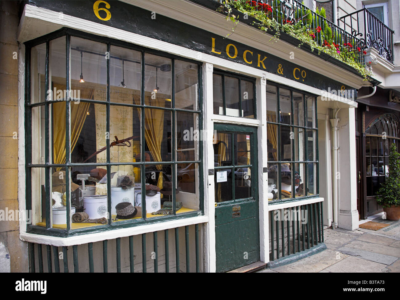 England, London, The premesis James Lock & Co, a traditional hat makers in St James. Stock Photo