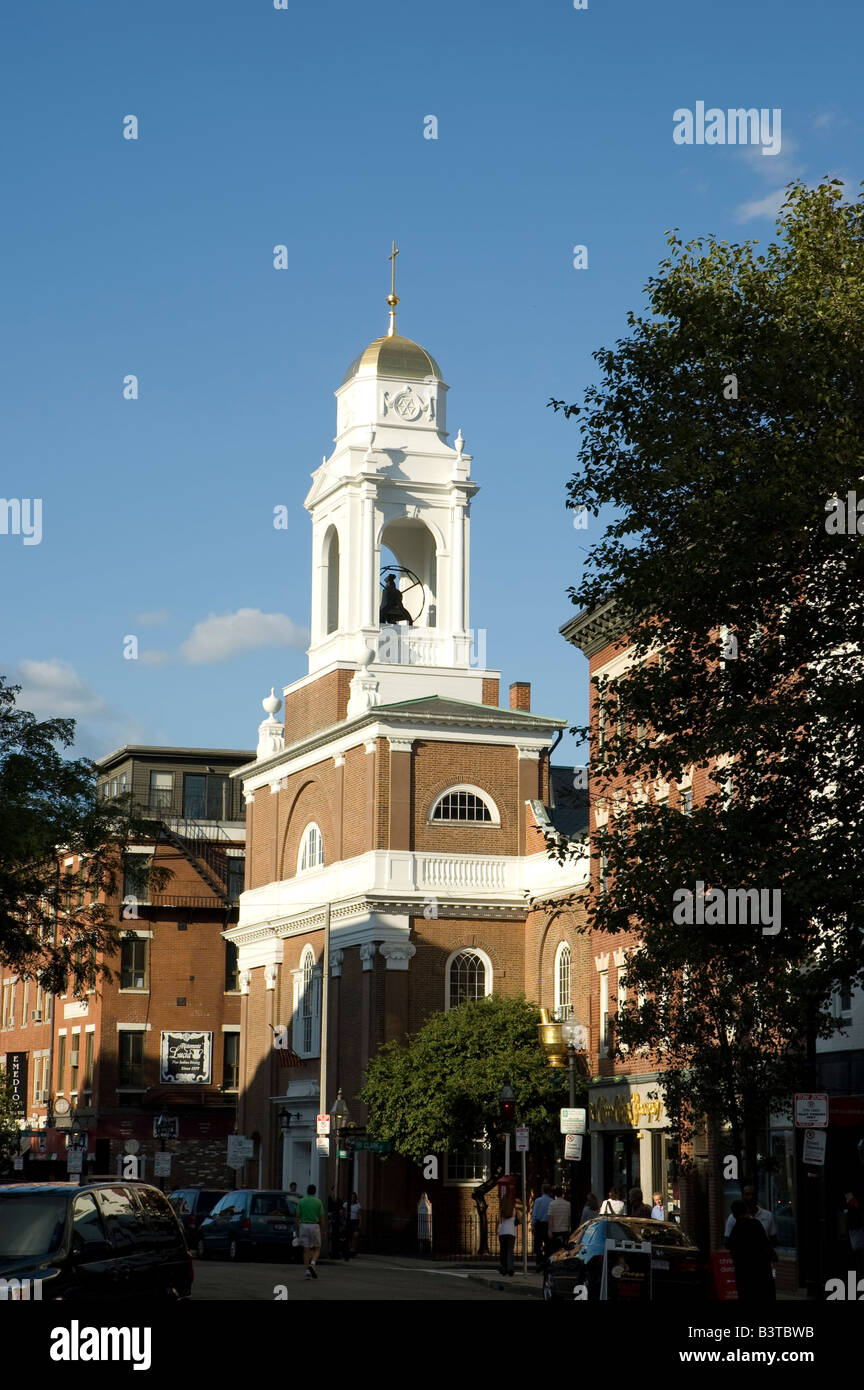 Italian church in Boston, Mass Stock Photo