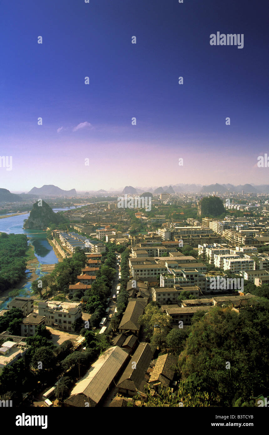 Asia, China, Guilin. City view. Stock Photo