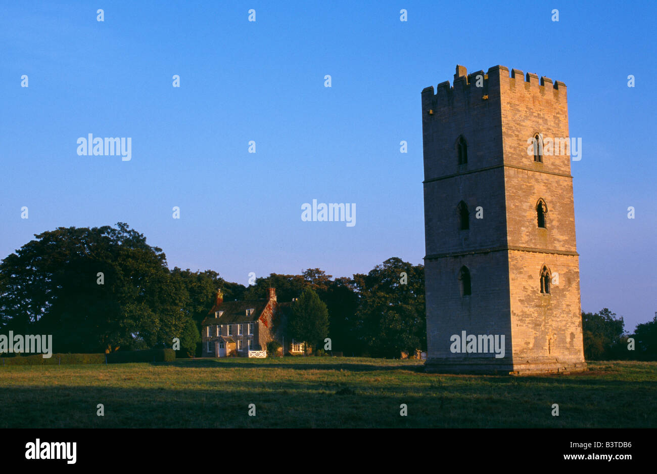 England, Lincolnshire, South Kyme. South Kyme Tower, North Kesteven. Stock Photo