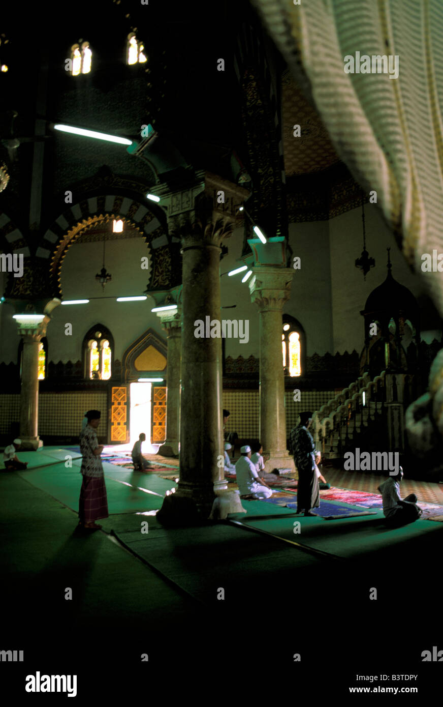 Oceania, Indonesia, Sumatra, Medan. Grand Mosque. Stock Photo