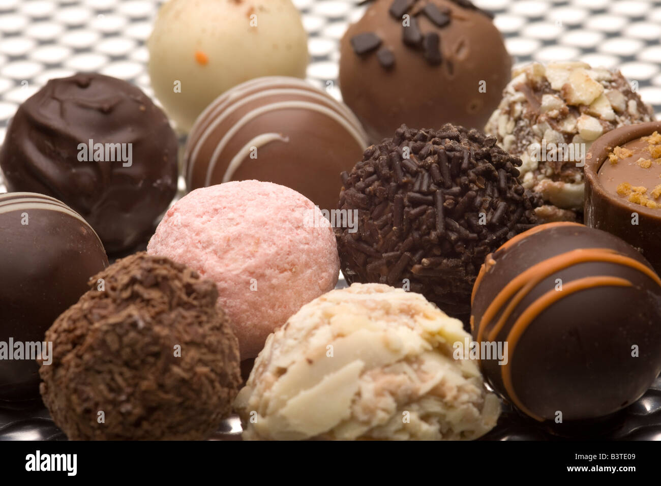 assorted chocolate liqueurs Stock Photo Alamy