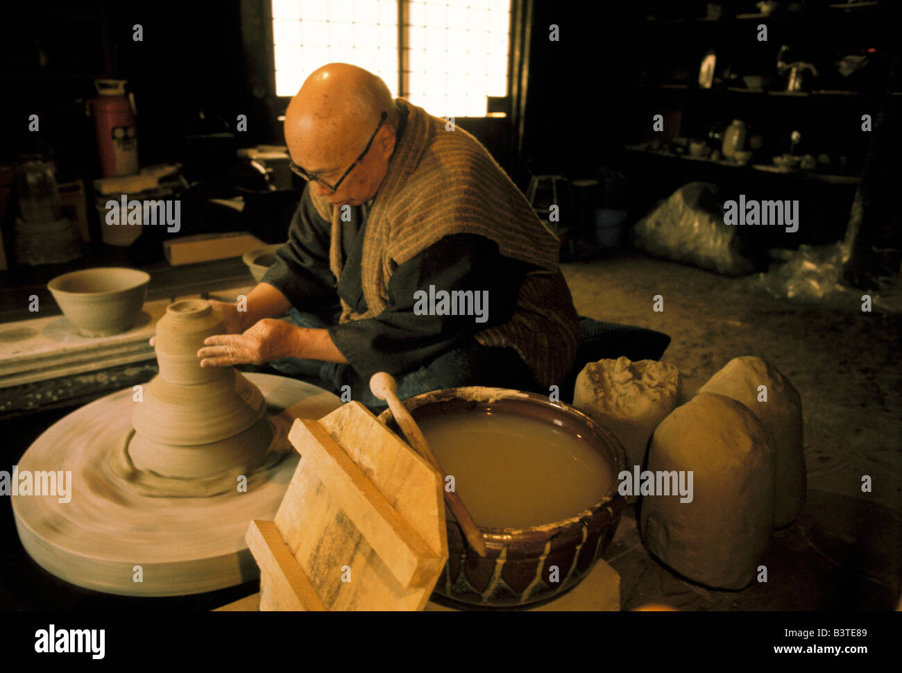 Japan, Mashiko. Famed potter Shoji Hamada. Stock Photo