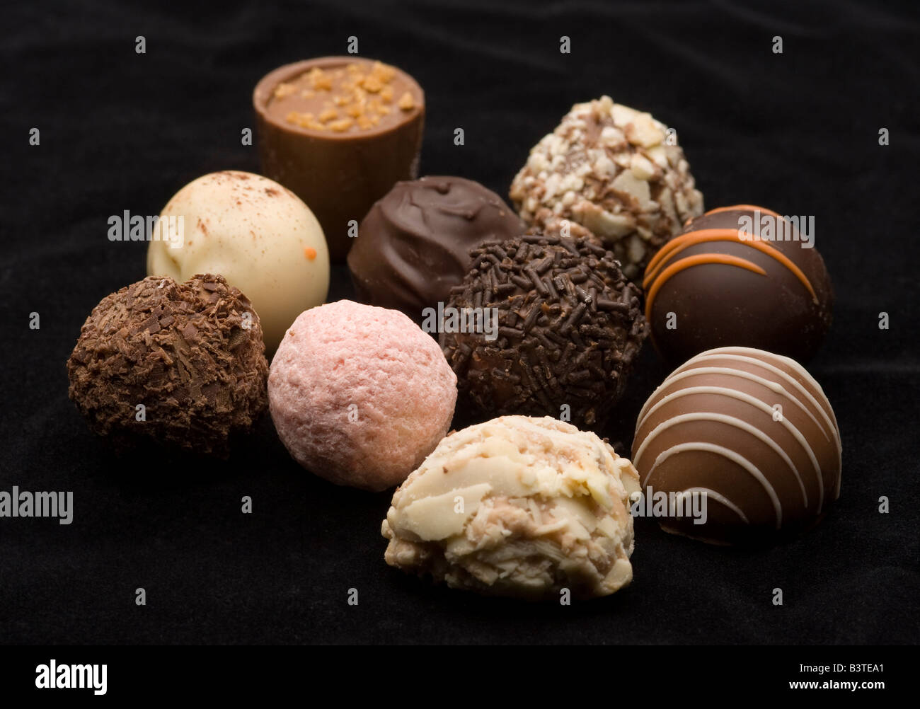 assorted chocolate liqueurs Stock Photo Alamy