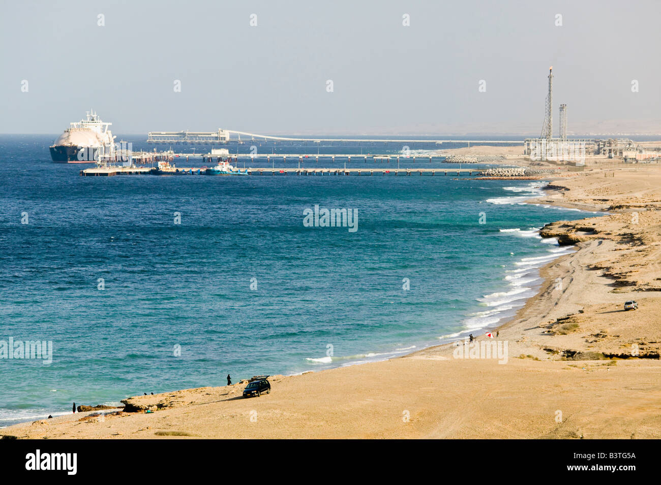Oman, Sharqiya Region, Sur. Oman LNG (Liquified Natural Gas) Plant