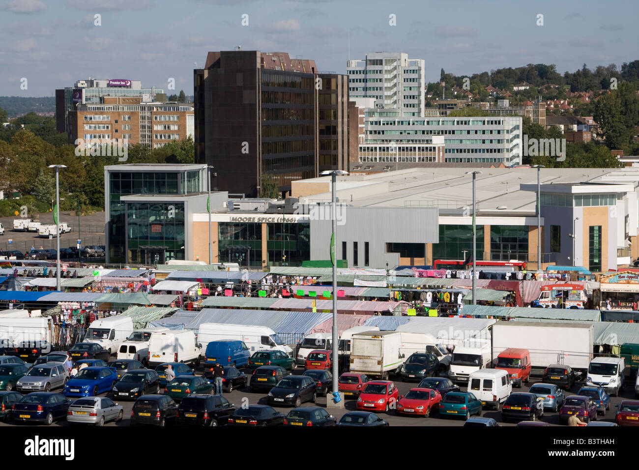 Wembley Sunday Market car park London borough of brent Wembley stadium