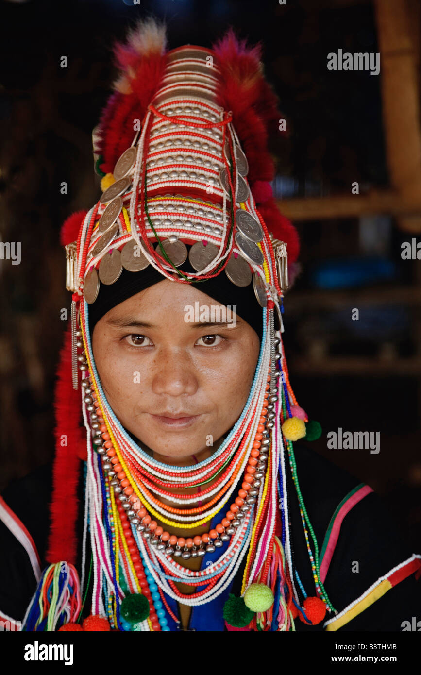 Thailand woman akha hilltribe hi-res stock photography and images - Alamy