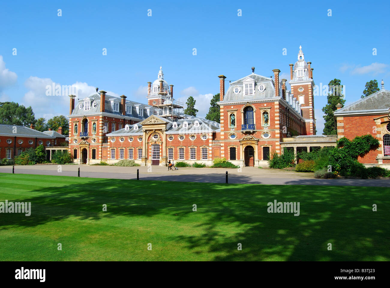 View of the main College buildings from the south front, Wellington College, Crowthorne, Berkshire, United Kingdom Stock Photo