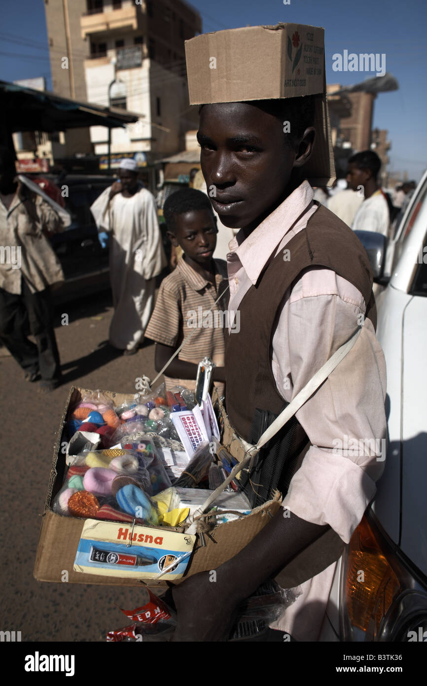 Street scene in Omdurman, Khartoum, Sudan Stock Photo