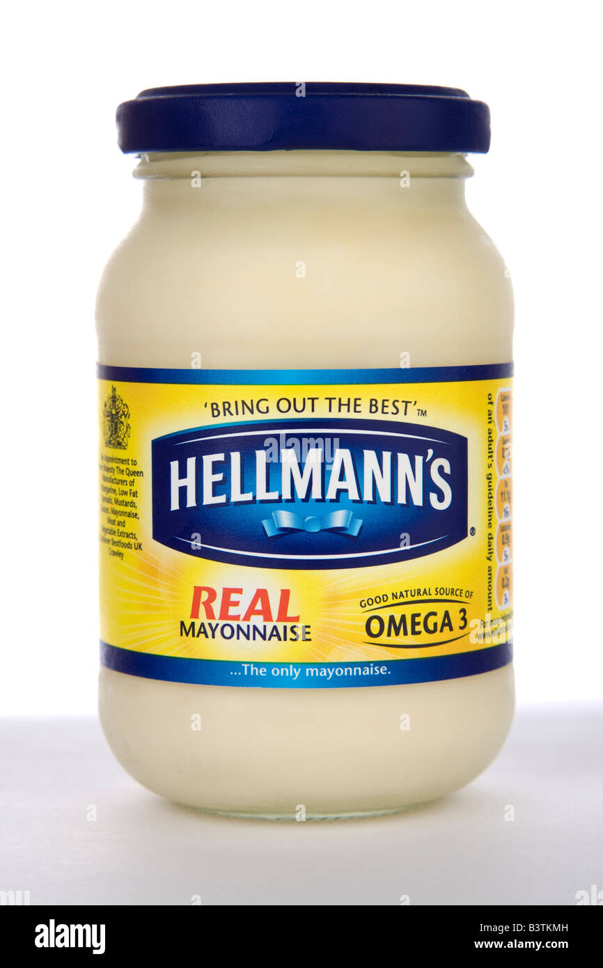 Hellmanns mayonnaise with omega 3 Stock Photo