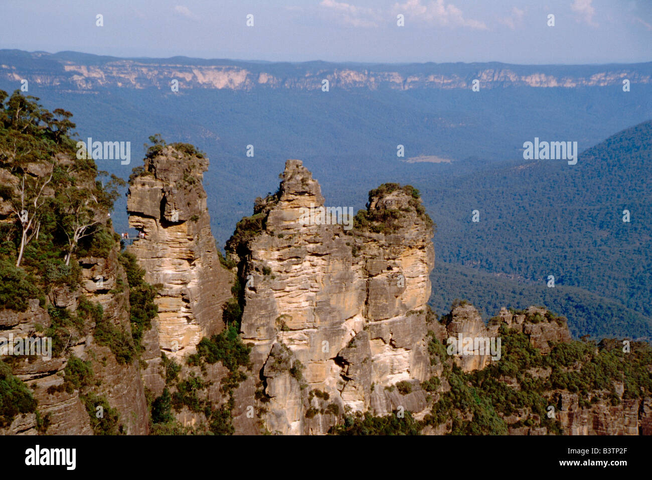 Australia, New South Wales, Blue Mountains. Popular rock formation ...