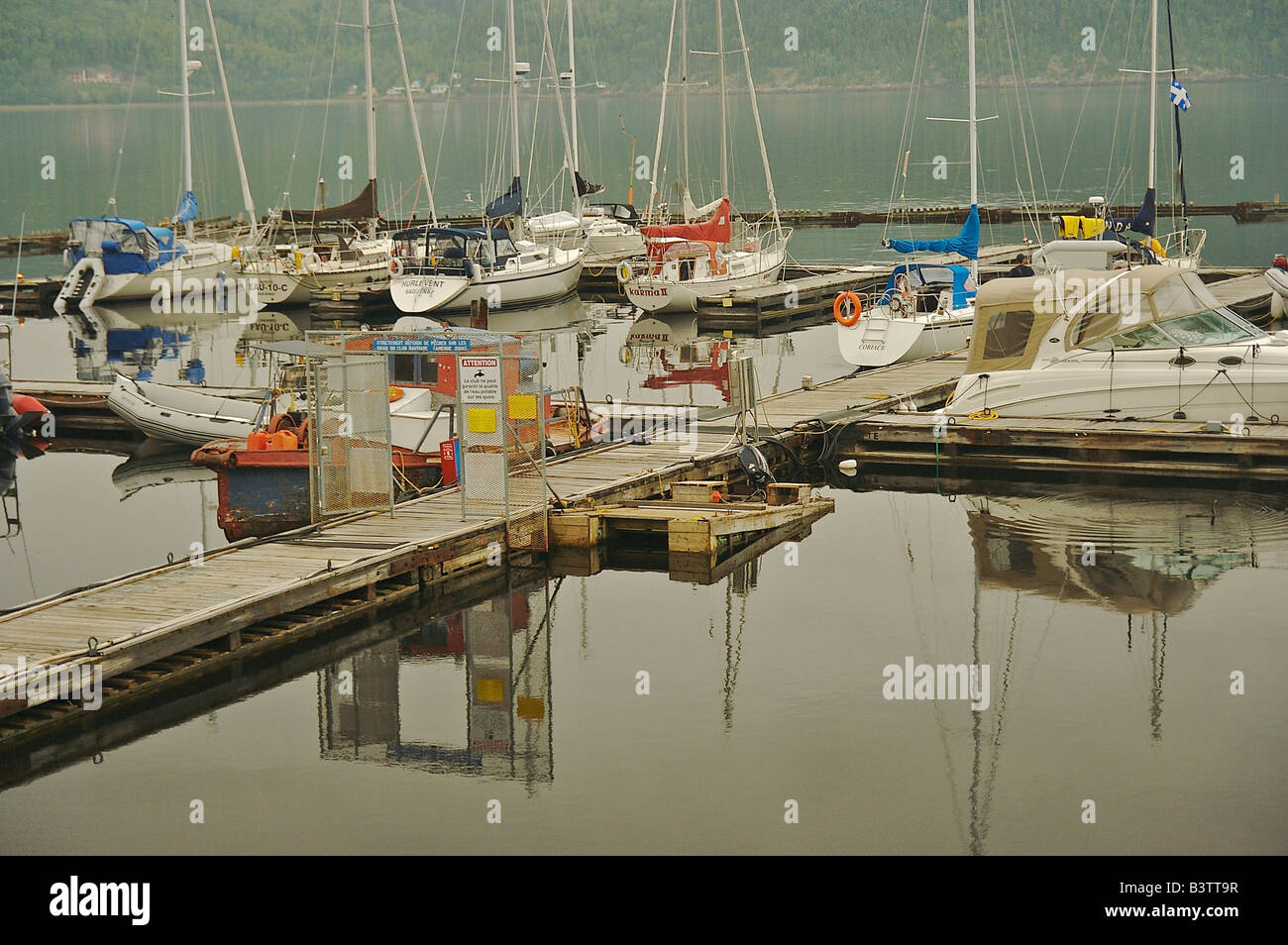 North America, Canada, Quebec, Saguenay, L'AnseSaintJean. Boats