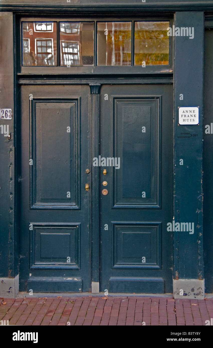 The front door to the Anne Frank Huis (House) Stock Photo