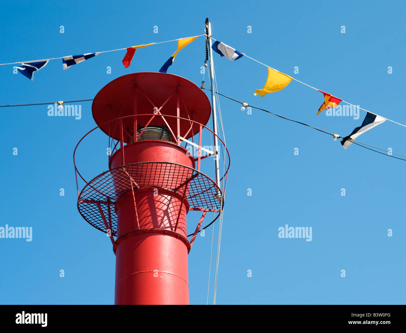 Light tower on floating Lighthouse ship, "Relandersgrund" (1888