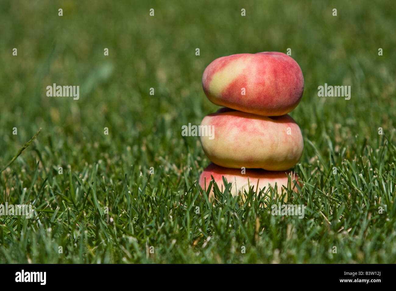 stacked donut peaches Stock Photo Alamy