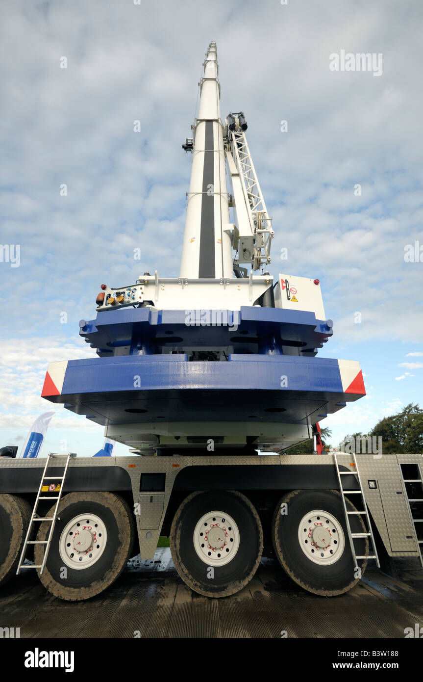 A large mobile construction crane Stock Photo