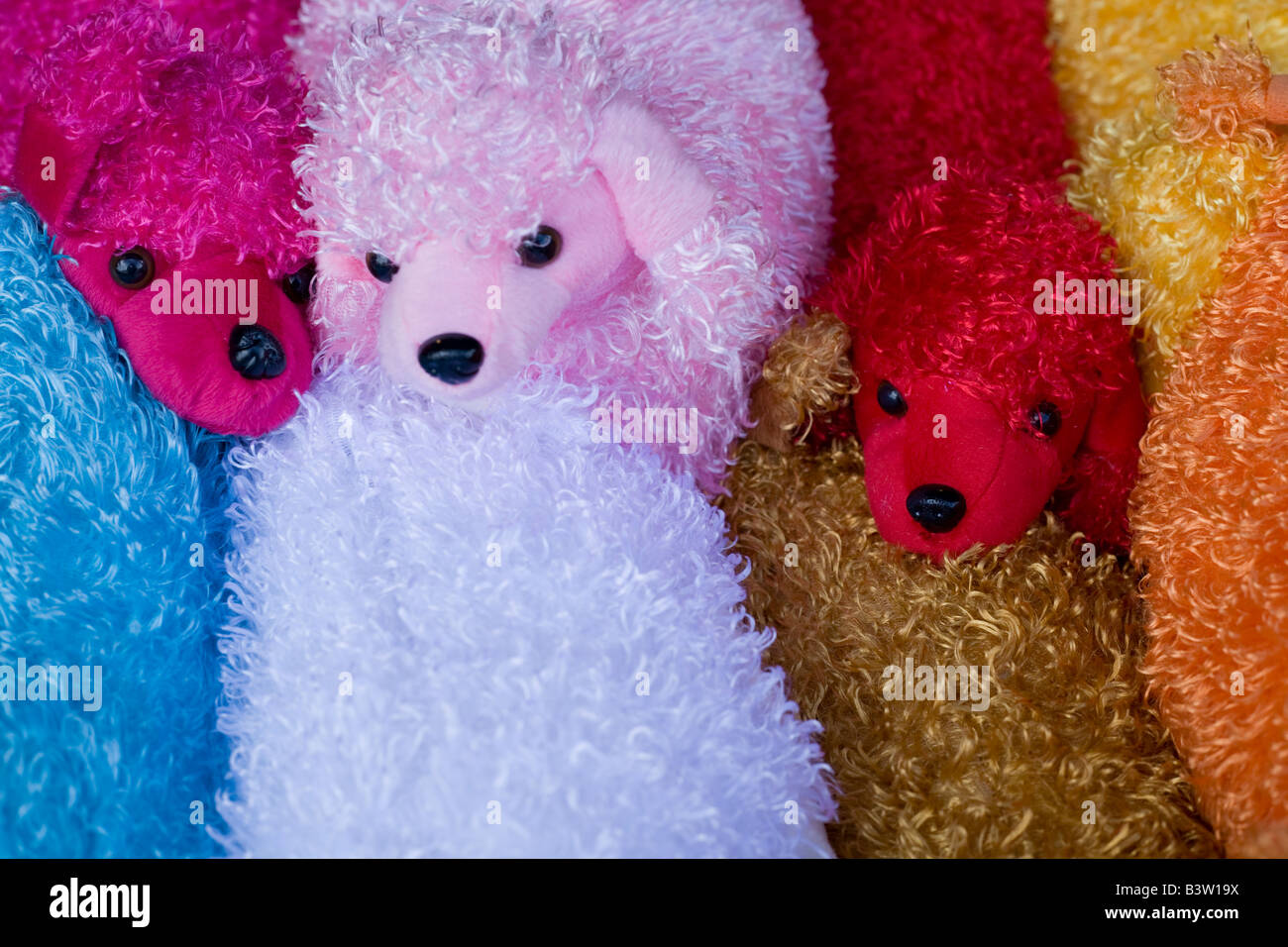 Cuddly toys for sale at Camden Lock market, London Stock Photo Alamy