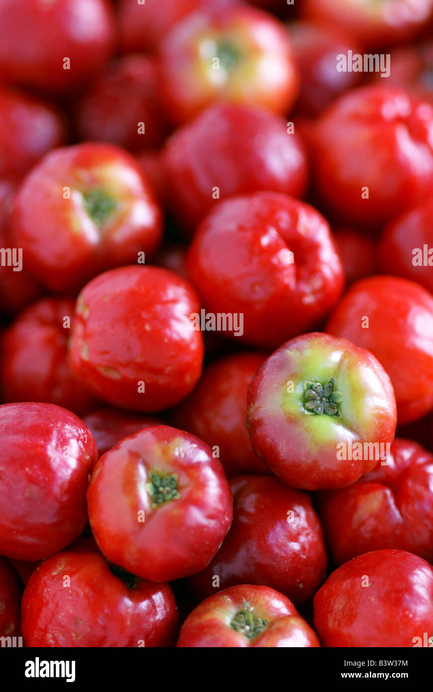 acerolas, acerolas cherries  (tropical fruits) Stock Photo