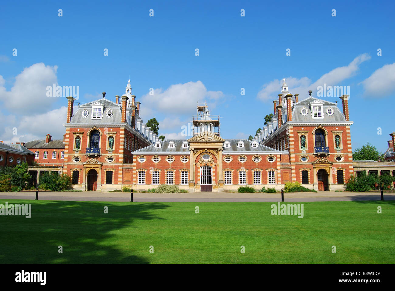 View of the main College buildings from the south front, Wellington College, Crowthorne, Berkshire, United Kingdom Stock Photo