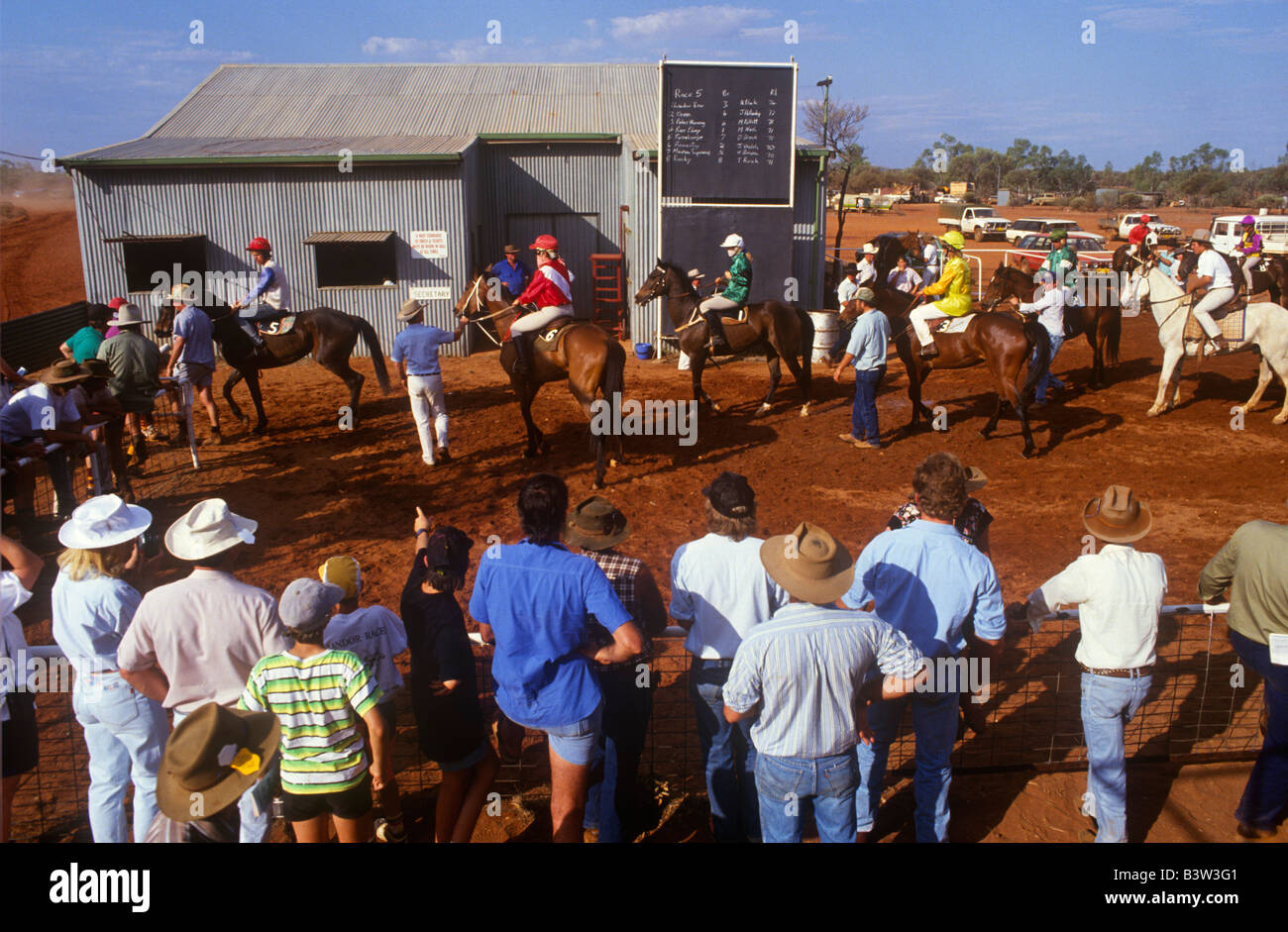Yabbie Racing Country race meeting, outback Australia Stock Photo - Alamy