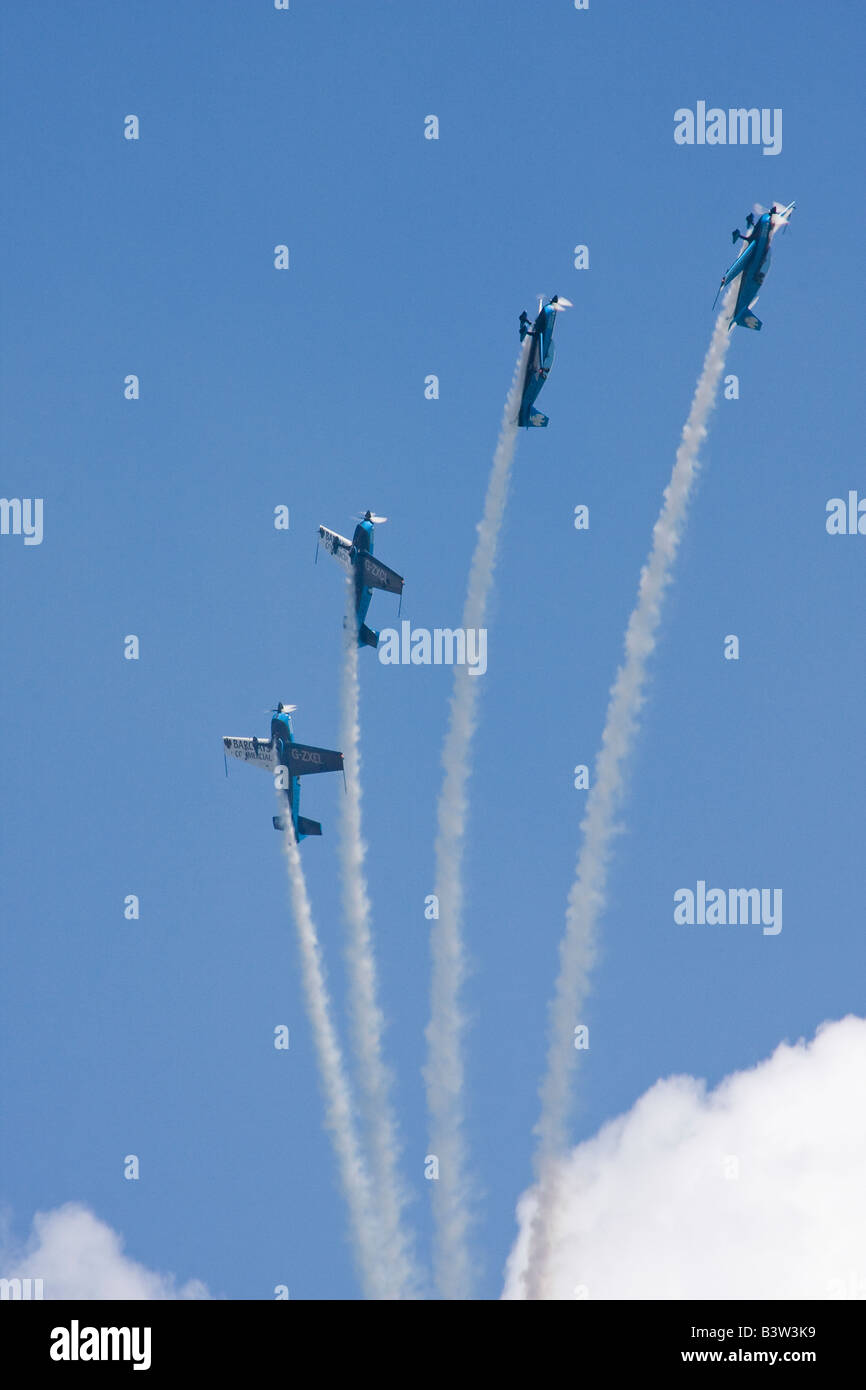 Blades Air display team in Extra 300 LP aircraft Stock Photo