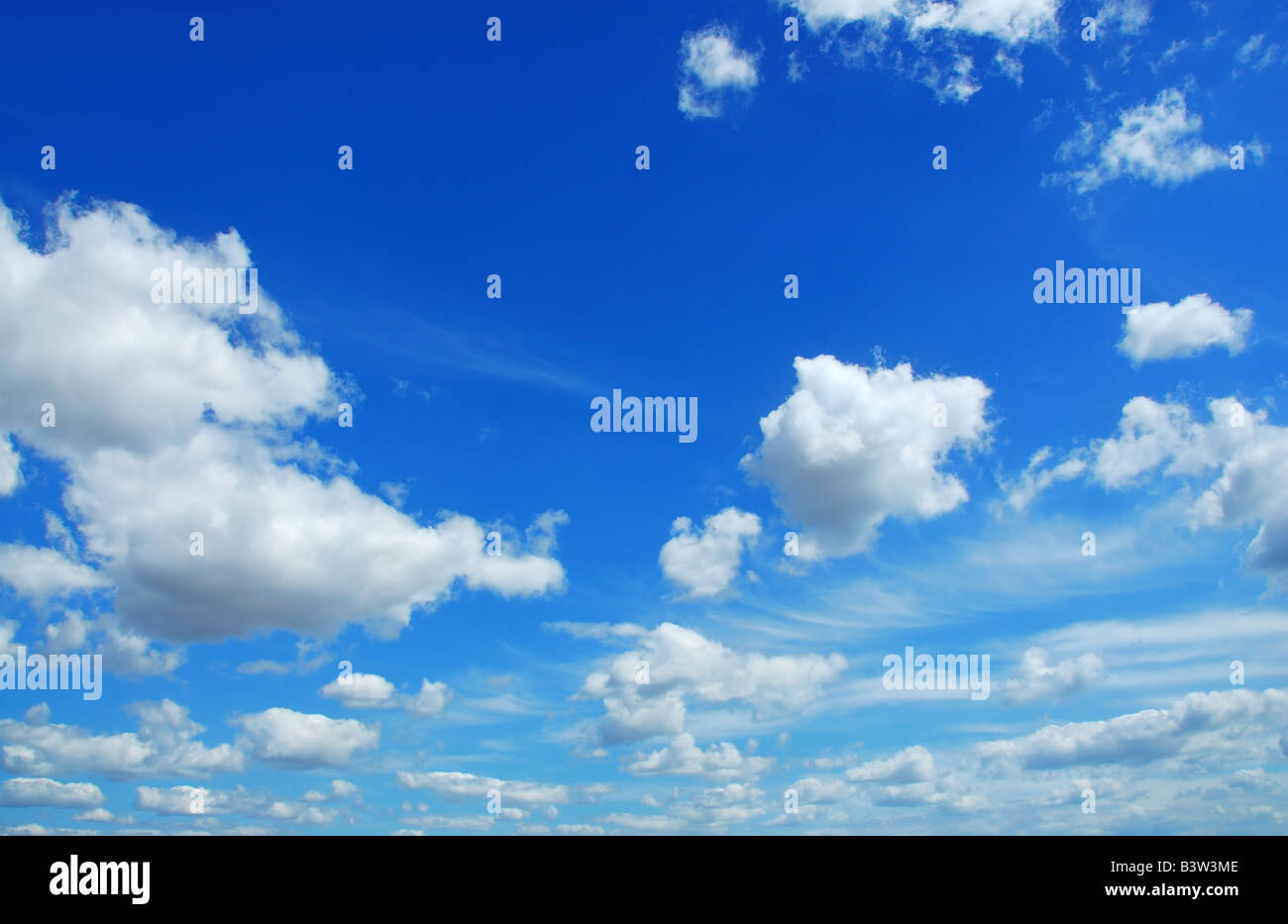 white clouds on blue sky background Stock Photo