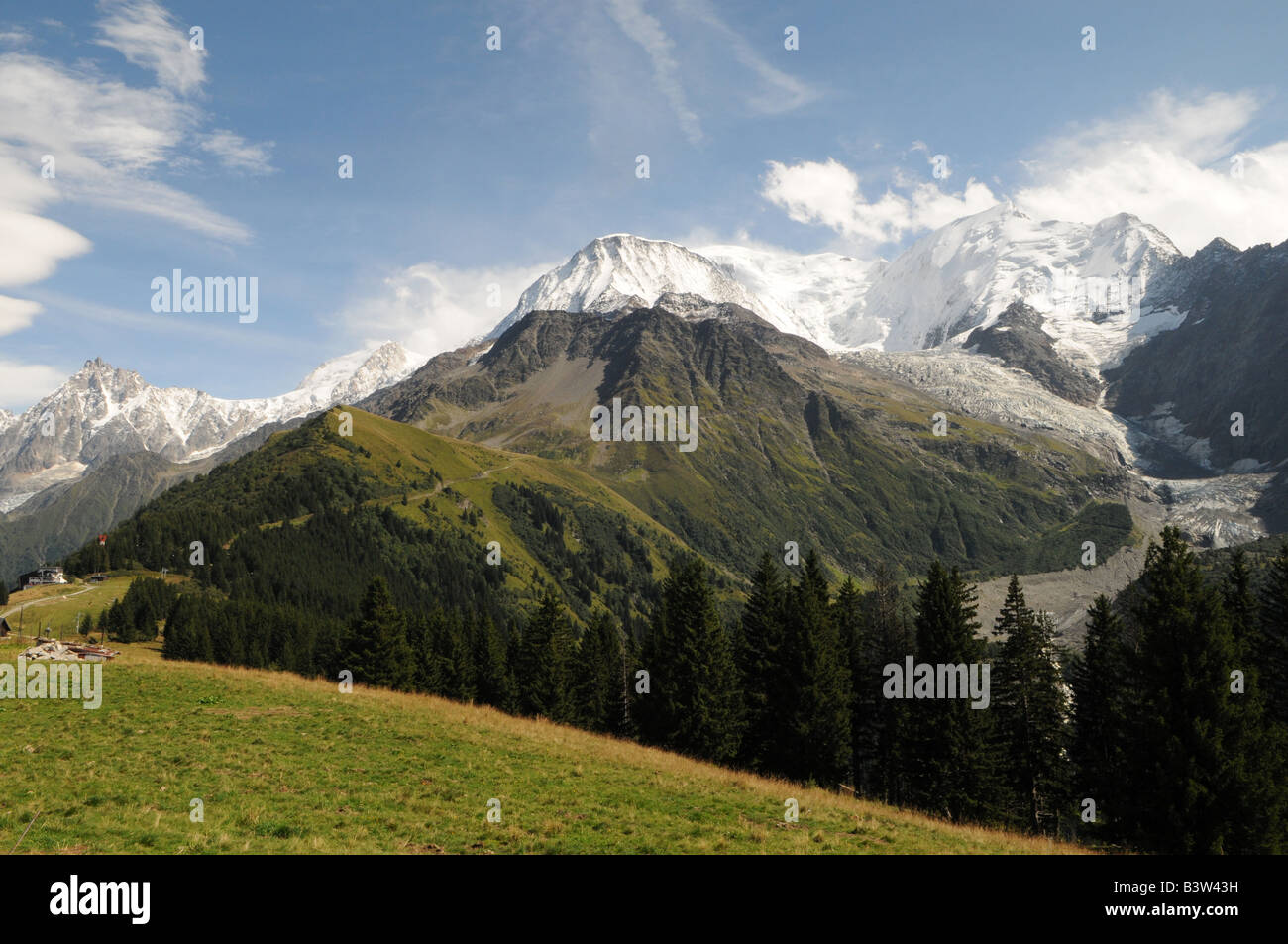 Aiguille Du Gouter Dome Du Gouter view from Bellevue Les Houches France