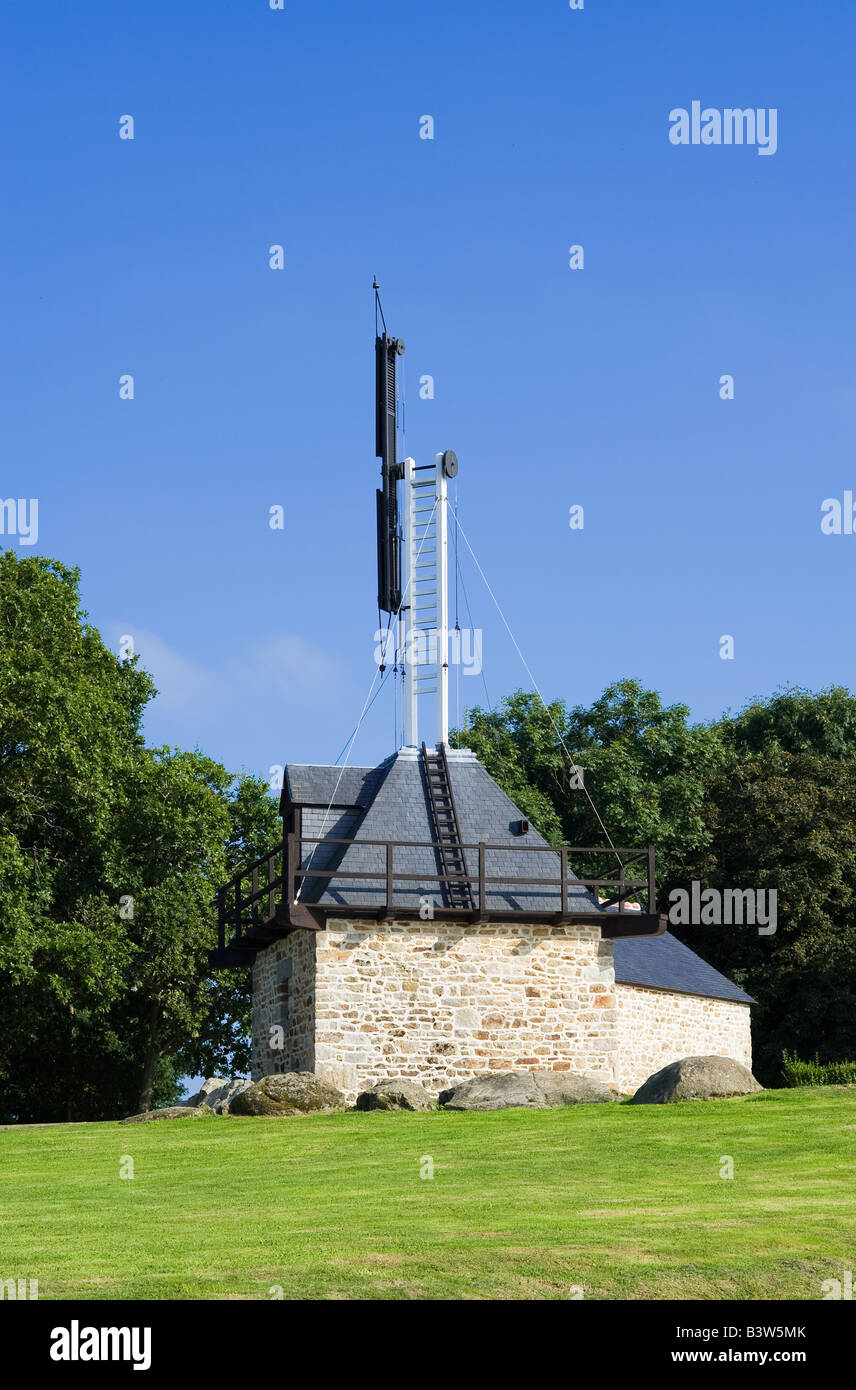 RENOVATED 'CHAPPE' TELEGRAPH BUILT 1793 ST-MARCAN BRITTANY FRANCE EUROPE Stock Photo