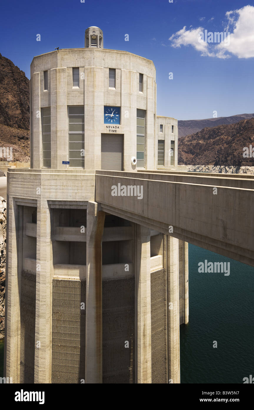 Intake tower at The Hoover Dam Stock Photo Alamy