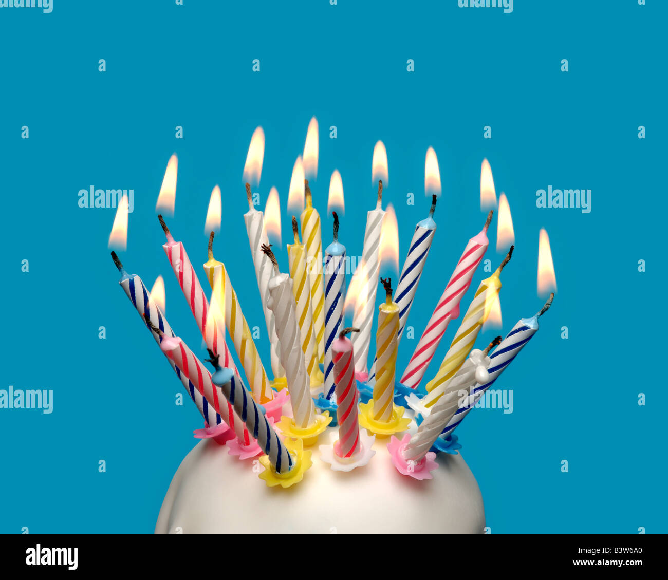 Birthday candles Stock Photo