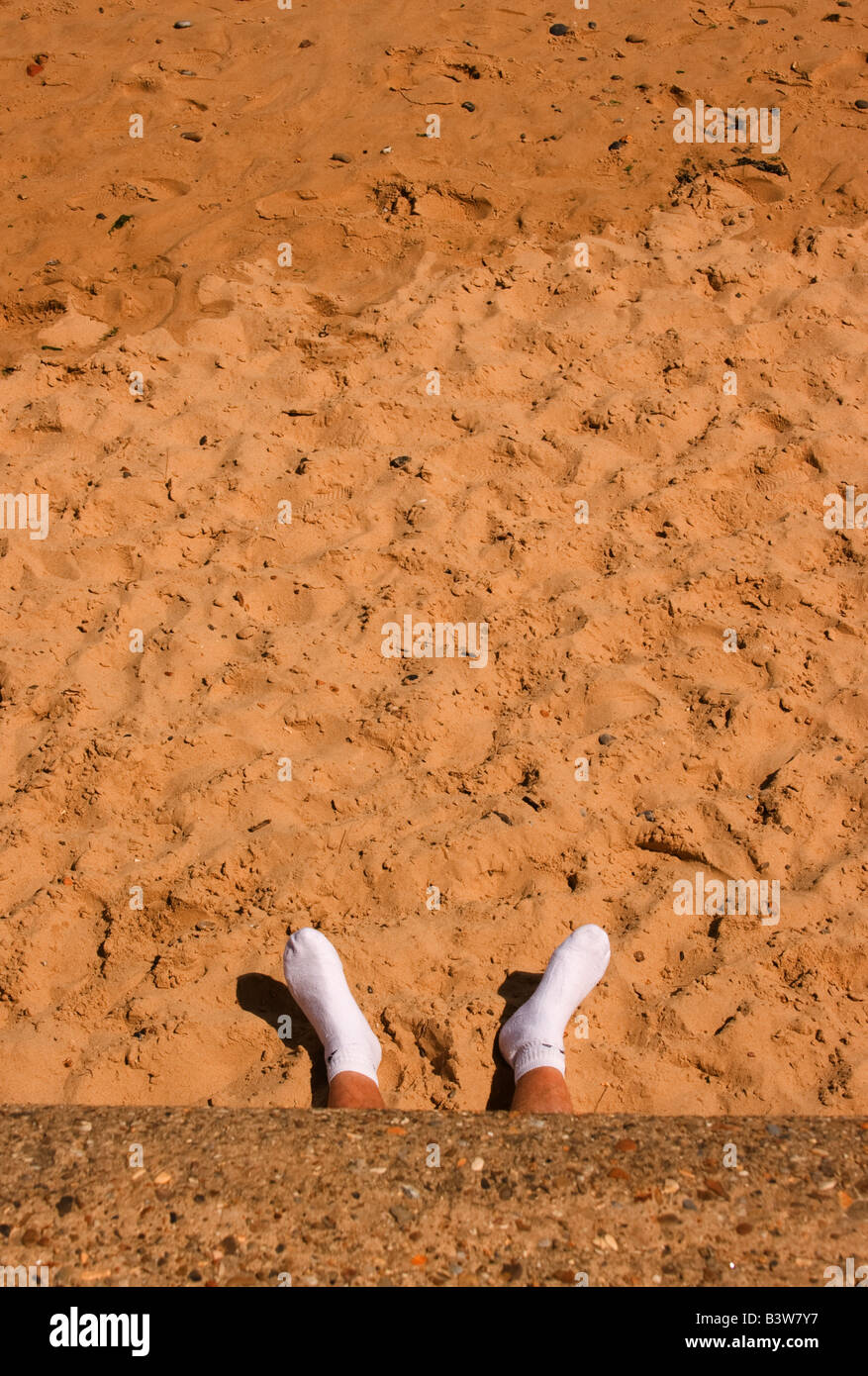 Southwold white socks sand hi-res stock photography and images - Alamy