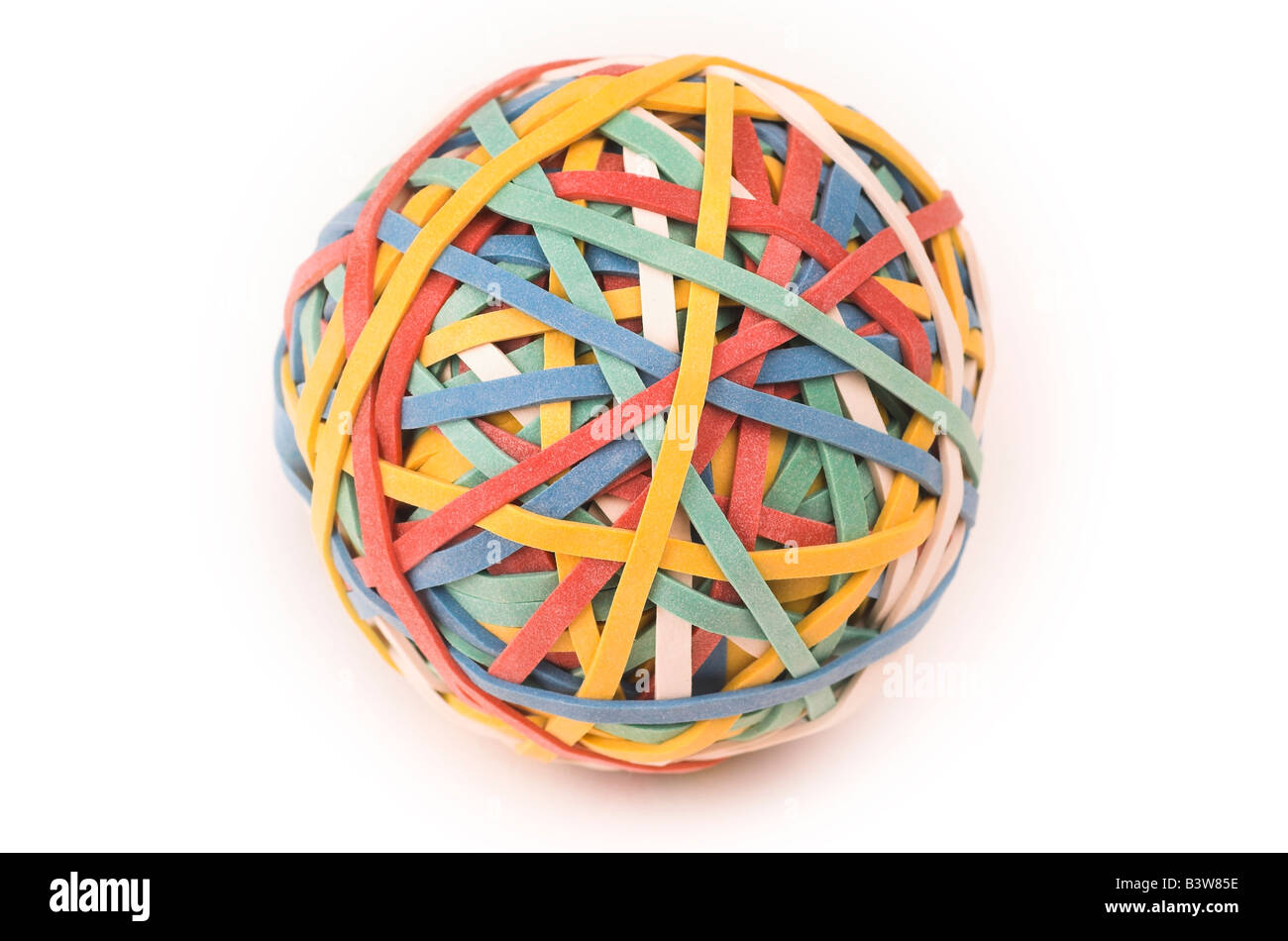 Elastic Band Ball Stock Photo Alamy