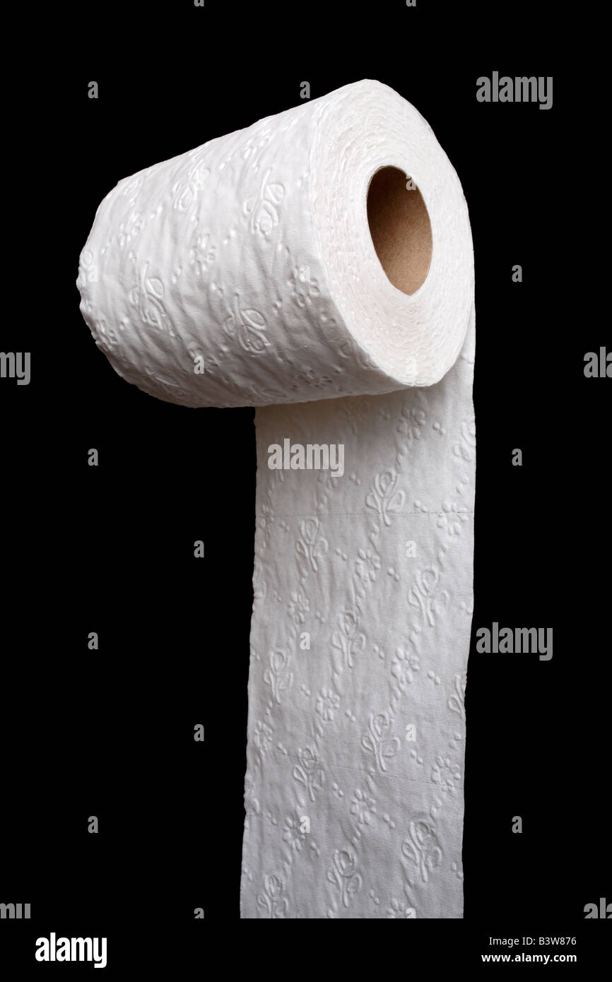 Roll of toilet paper Stock Photo Alamy
