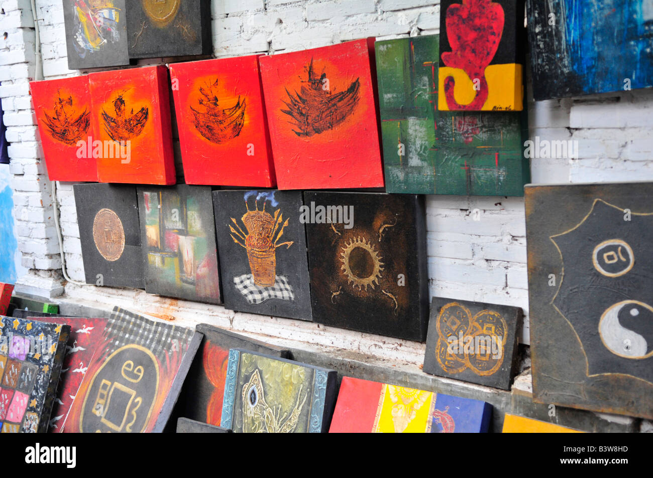 mass produced art , bali art gallery and shop, ubud , island of bali