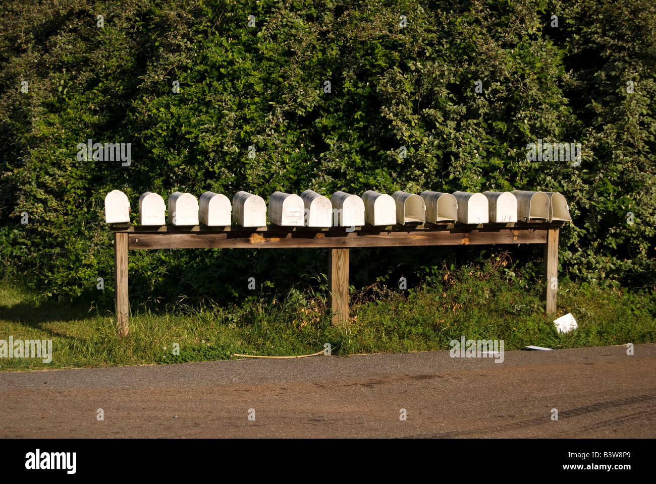 Lots of mailboxes hi-res stock photography and images - Alamy