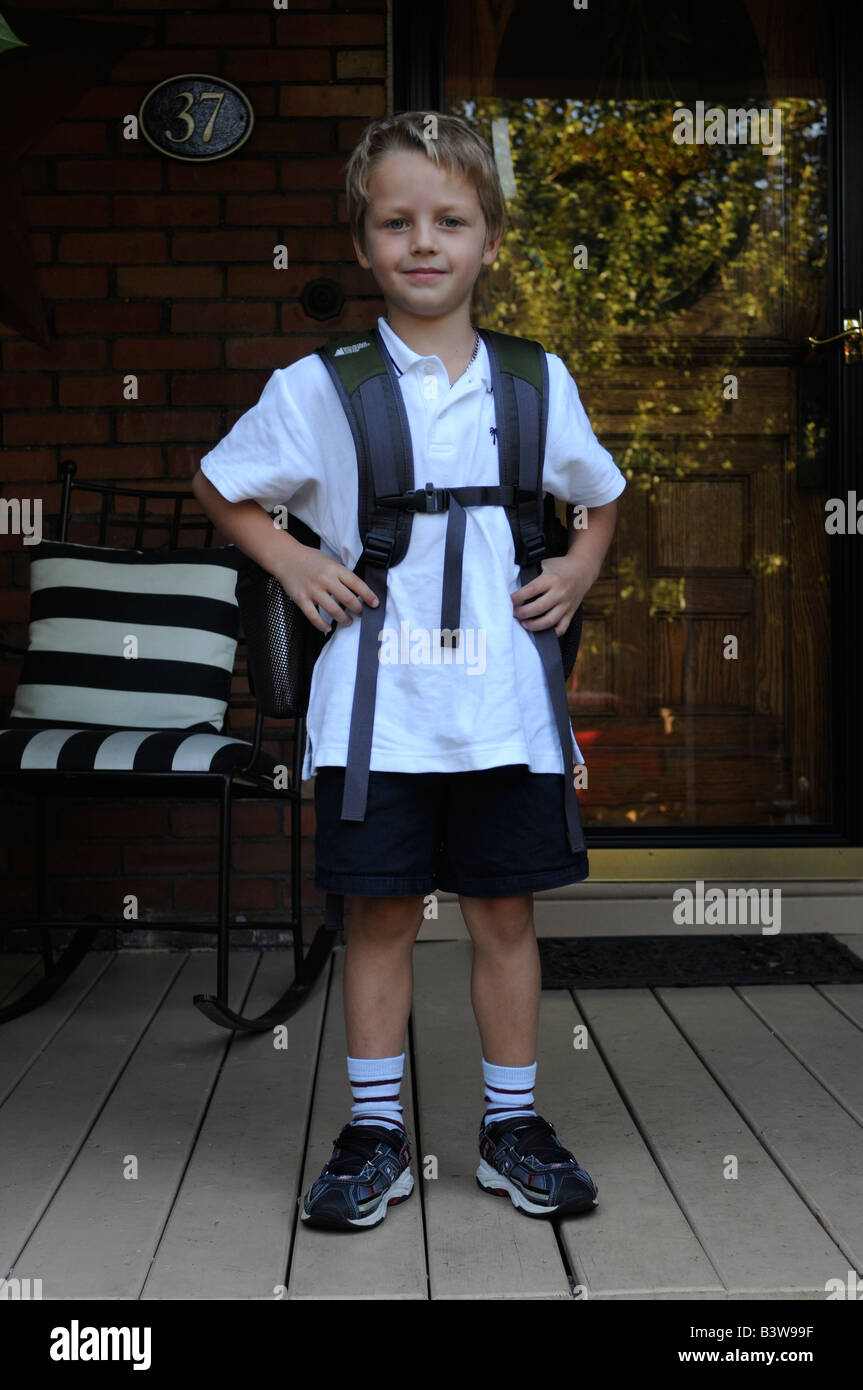 first day of school, grade one Stock Photo