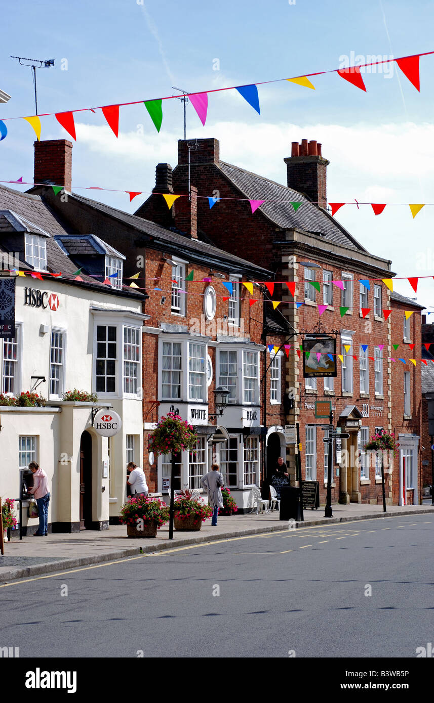 High Street, ShipstononStour, Warwickshire, England, UK Stock Photo